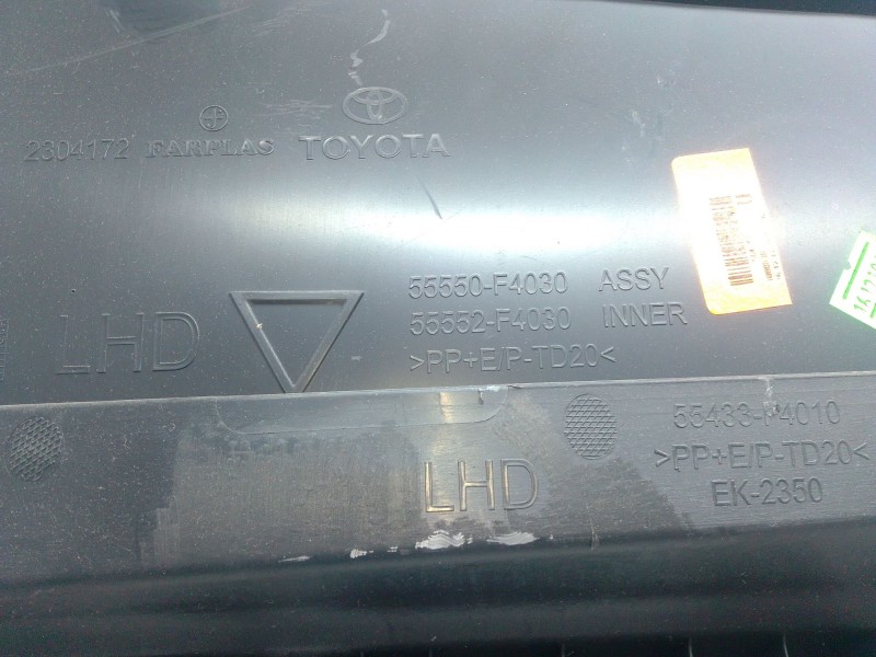 Recambio de guantera para toyota c-hr (_x1_) 1.8 hybrid (zyx10_, zyx11_) referencia OEM IAM 55550F4030  