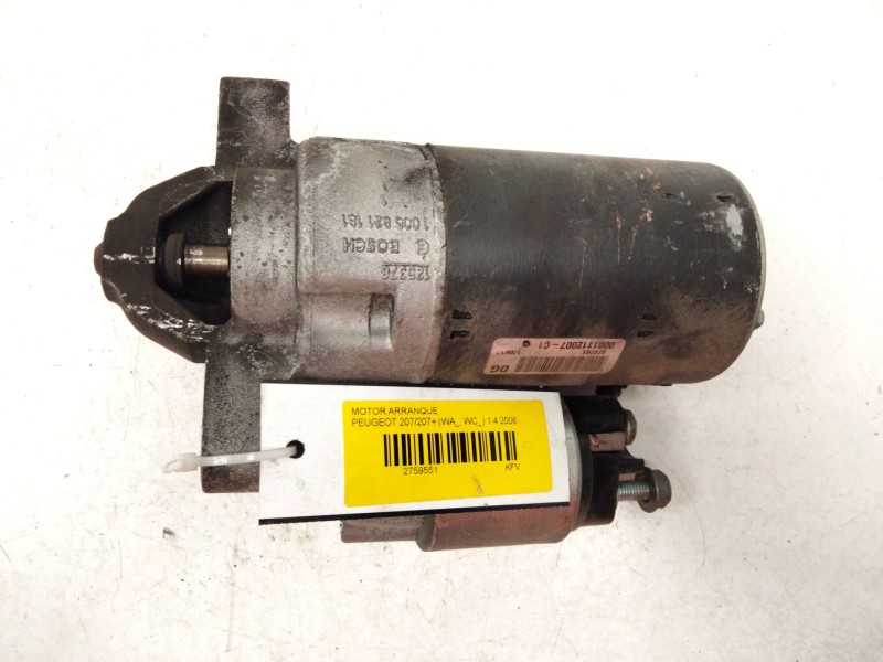 Recambio de motor arranque para peugeot 207/207+ (wa_, wc_) 1.4 referencia OEM IAM   