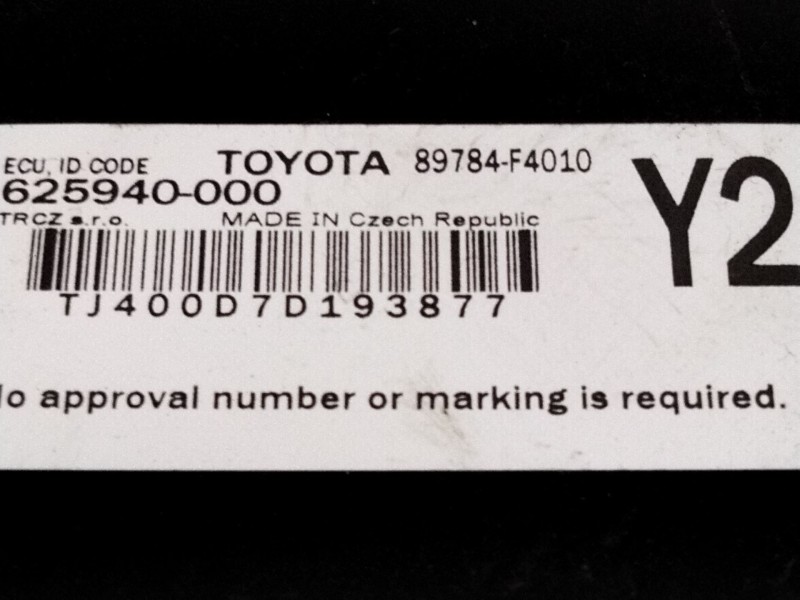 Recambio de modulo electronico para toyota c-hr (_x1_) 1.8 hybrid (zyx10_, zyx11_) referencia OEM IAM 625940000  