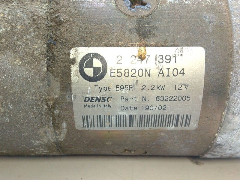 Recambio de motor arranque para bmw x5 (e53) 3.0d referencia OEM IAM 63222005  