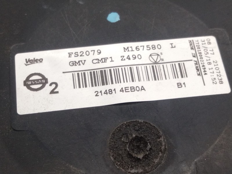 Recambio de electroventilador para toyota c-hr (_x1_) 1.8 hybrid (zyx10_, zyx11_) referencia OEM IAM 214814EB0A  