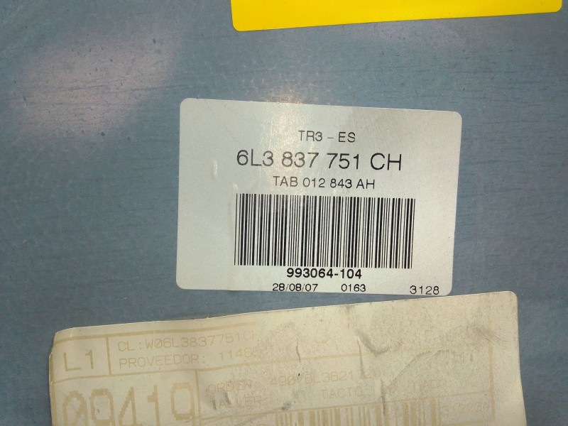 Recambio de elevalunas delantero izquierdo para seat ibiza iii (6l1) 1.4 tdi referencia OEM IAM 6L3837755AD  