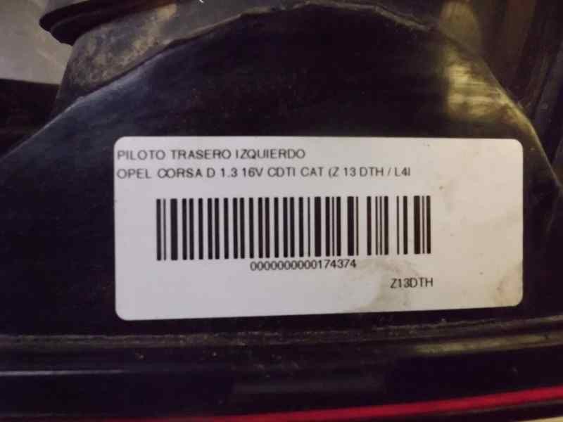 Recambio de piloto trasero izquierdo para opel corsa d 1.3 16v cdti cat (z 13 dth / l4i) referencia OEM IAM 89038958 13188047 