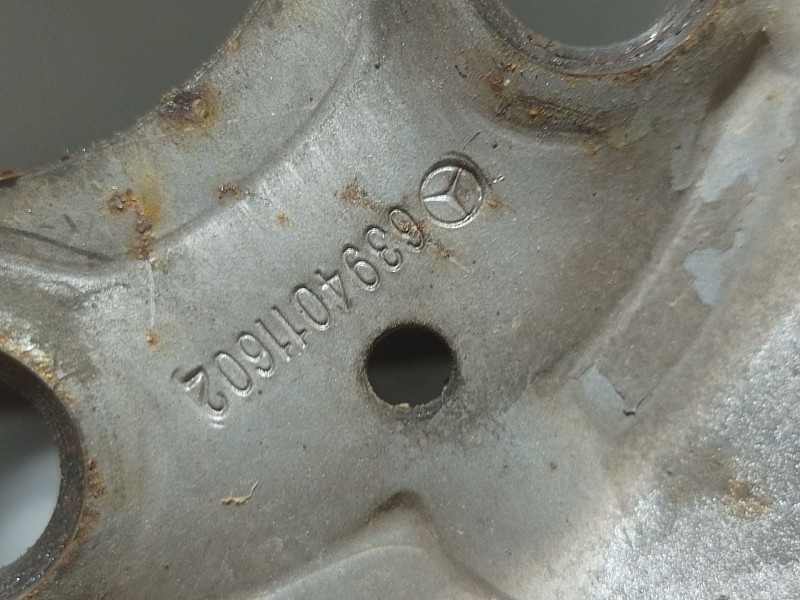 Recambio de llanta hierro para mercedes-benz vito / mixto furgoneta (w639) 109 cdi (639.601, 639.603, 639.605) referencia OEM IA