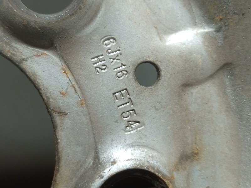 Recambio de llanta hierro para mercedes-benz vito / mixto furgoneta (w639) 109 cdi (639.601, 639.603, 639.605) referencia OEM IA