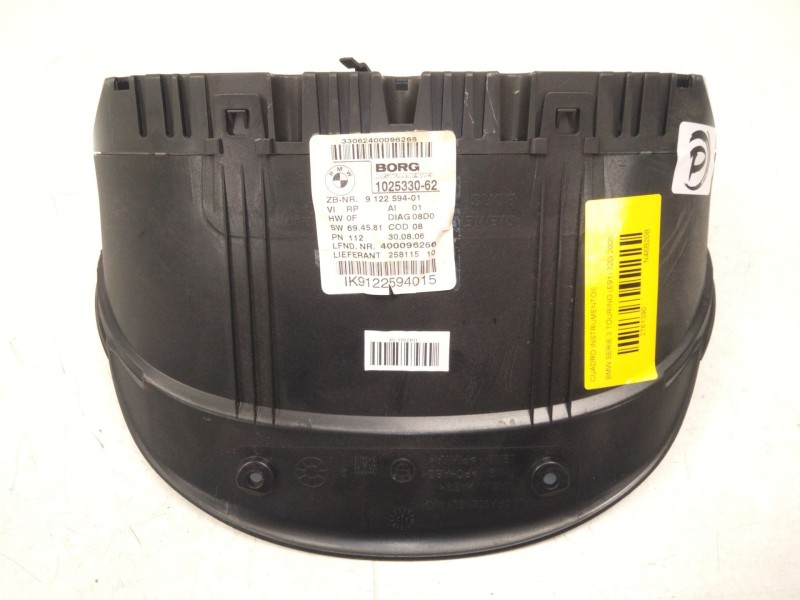 Recambio de cuadro instrumentos para bmw serie 3 touring (e91) 320i referencia OEM IAM 9122594  
