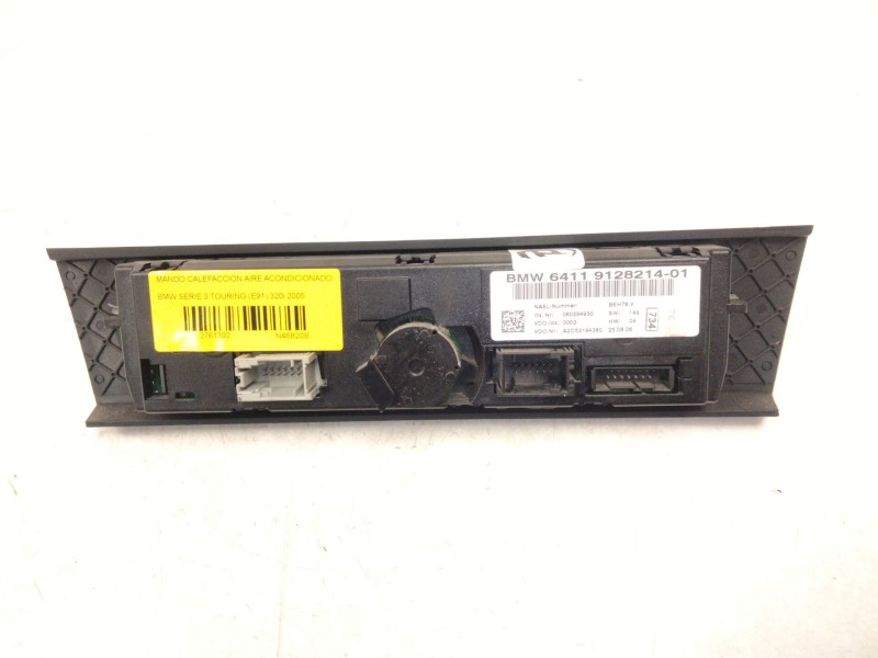 Recambio de mando calefaccion aire acondicionado para bmw serie 3 touring (e91) 320i referencia OEM IAM 9128214  