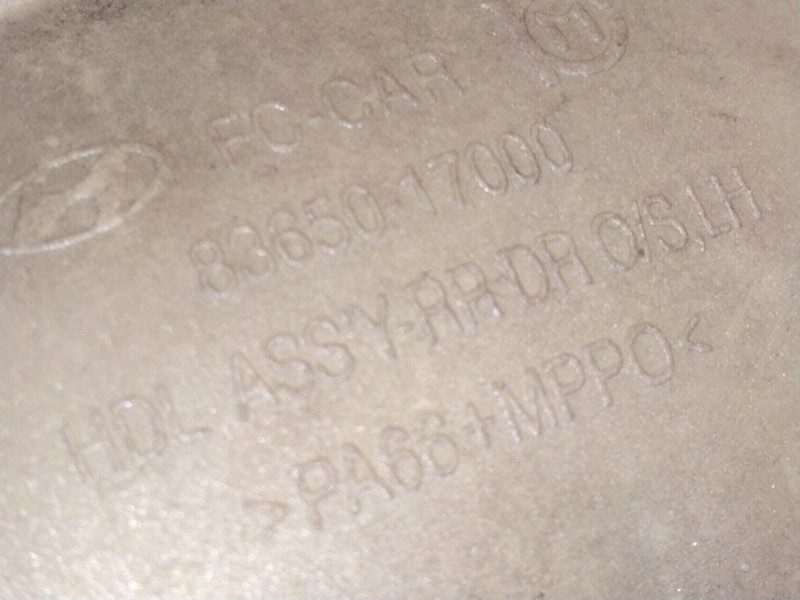 Recambio de maneta exterior trasera izquierda para hyundai matrix (fc) 1.5 crdi referencia OEM IAM 8365017000  