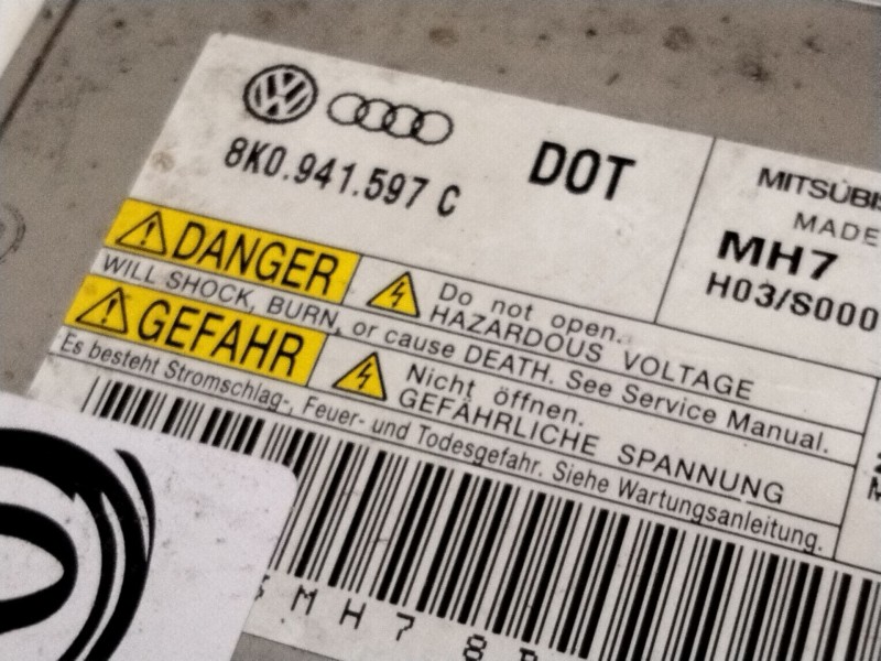 Recambio de centralita faros xenon para audi a4 b8 (8k2) 2.0 tdi referencia OEM IAM 8K0941597C  