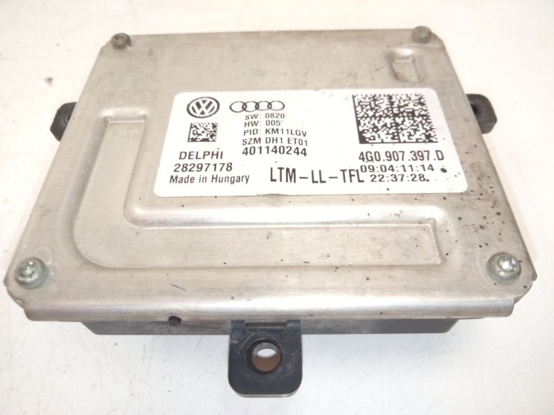 Recambio de centralita faros xenon para audi a4 b8 (8k2) 2.0 tdi referencia OEM IAM 4G0907397D  