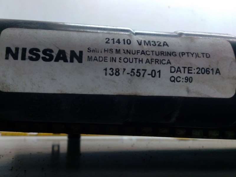Recambio de radiador agua para nissan np300 pickup (d22) 2.5 dci 4x4 referencia OEM IAM   