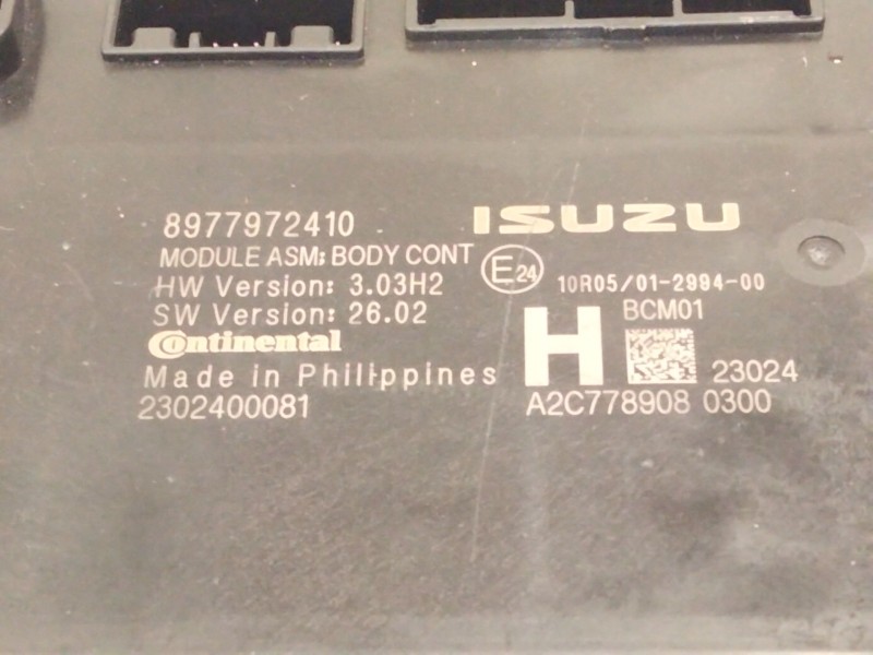 Recambio de modulo electronico para isuzu d-max iii (tfr, tfs) 1.9 ddi (tfr87j, tfr87) referencia OEM IAM 8977972410  