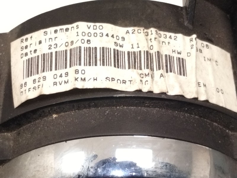Recambio de cuadro instrumentos para peugeot 207/207+ (wa_, wc_) 1.6 hdi referencia OEM IAM 9682904980  