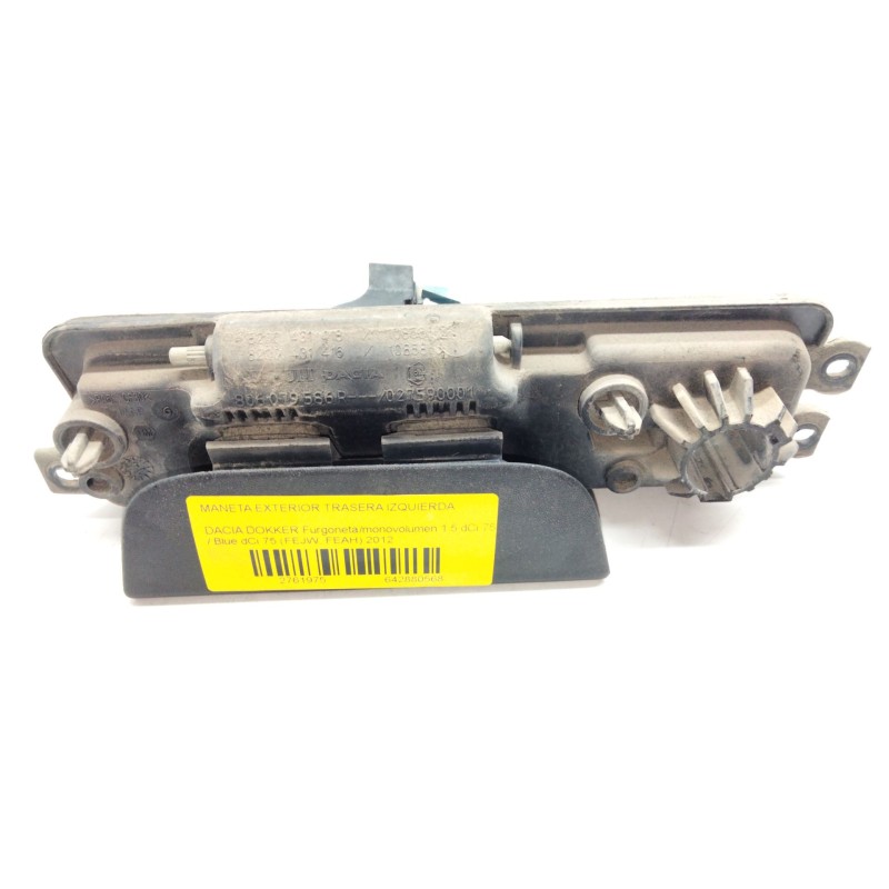 Recambio de maneta exterior trasera izquierda para dacia dokker furgoneta/monovolumen 1.5 dci 75 / blue dci 75 (fejw, feah) refe