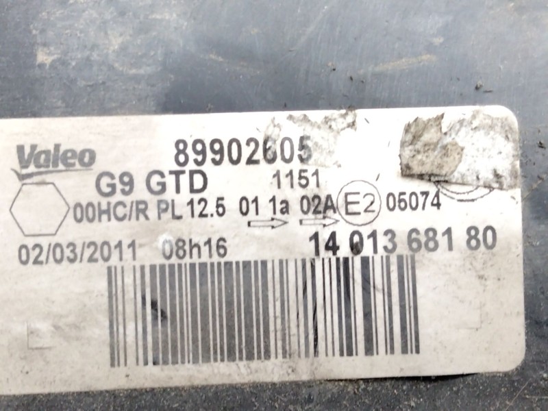 Recambio de faro izquierdo para fiat scudo furgoneta (270_, 272_) 1.6 d multijet referencia OEM IAM   