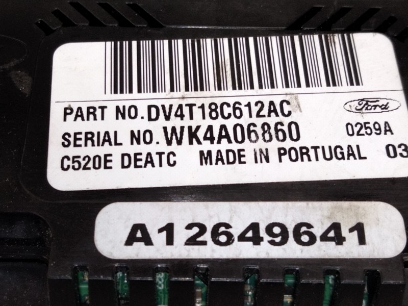 Recambio de mando climatizador para ford kuga i 2.0 tdci referencia OEM IAM DV4T18C612AC  