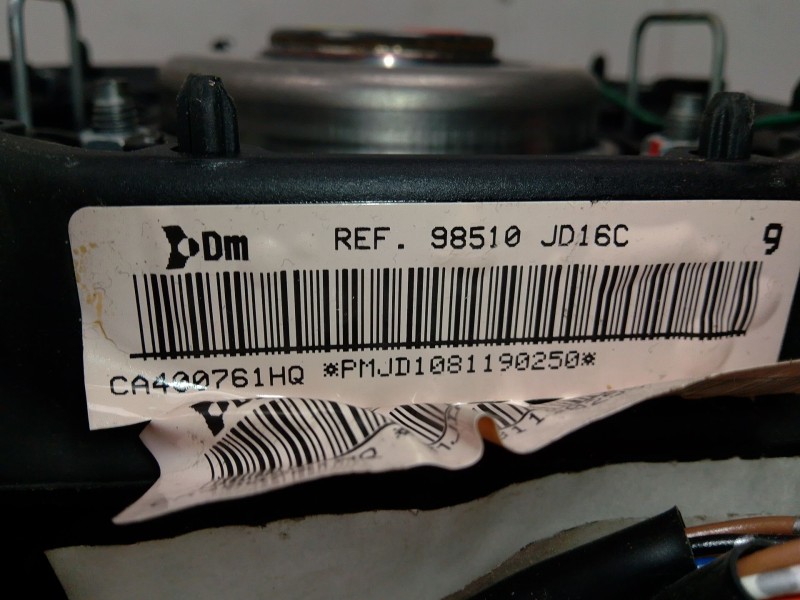 Recambio de airbag delantero izquierdo para nissan qashqai i (j10, nj10) 1.5 dci referencia OEM IAM 98510JD16C  