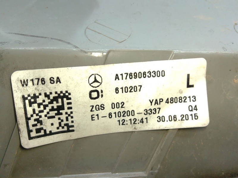 Recambio de piloto trasero izquierdo para mercedes-benz clase a (w176) a 200 cdi / d (176.008) referencia OEM IAM A1769063300  