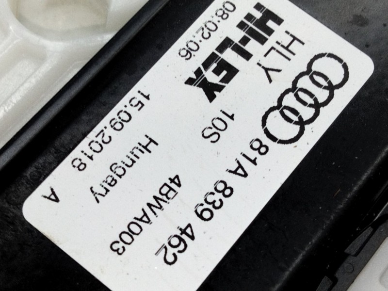 Recambio de elevalunas trasero derecho para audi q2 (gab, gag) 1.0 tfsi referencia OEM IAM 81A839462  