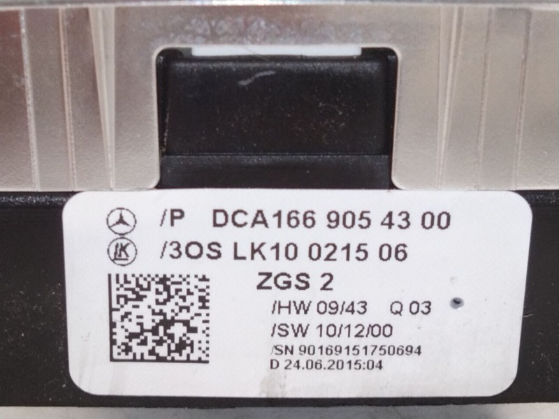 Recambio de mando elevalunas delantero izquierdo para mercedes-benz clase a (w176) a 200 cdi / d (176.008) referencia OEM IAM A1