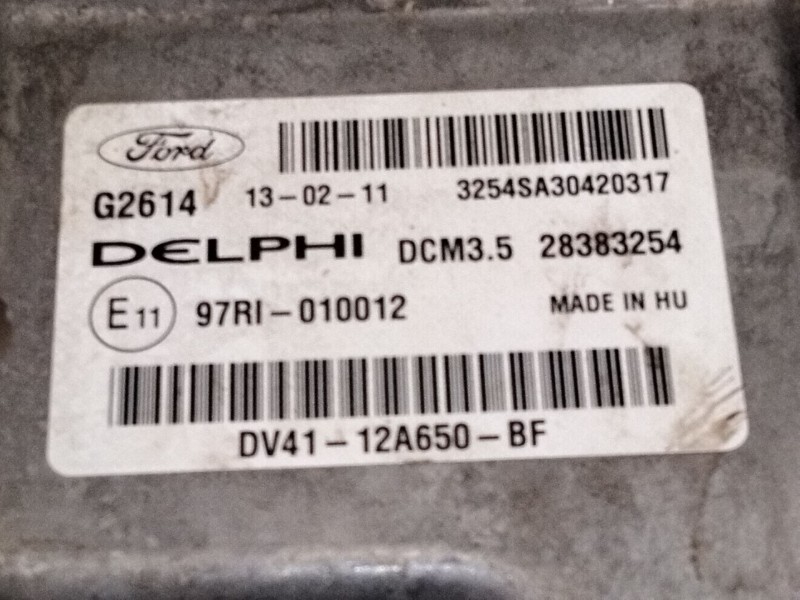 Recambio de centralita motor uce para ford kuga i 2.0 tdci referencia OEM IAM DV4212A650BF  
