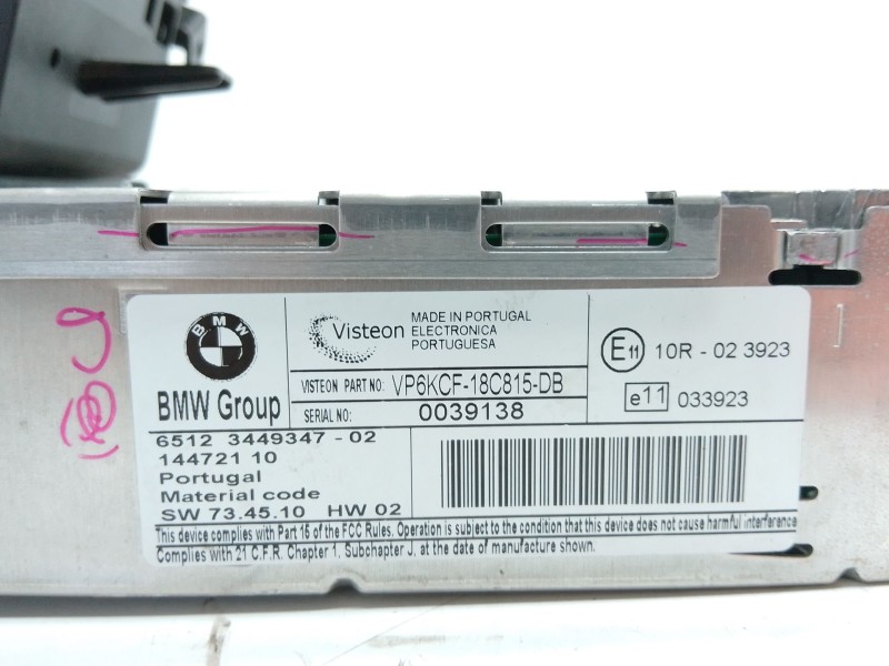 Recambio de sistema audio / radio cd para mini mini (r56) one referencia OEM IAM   