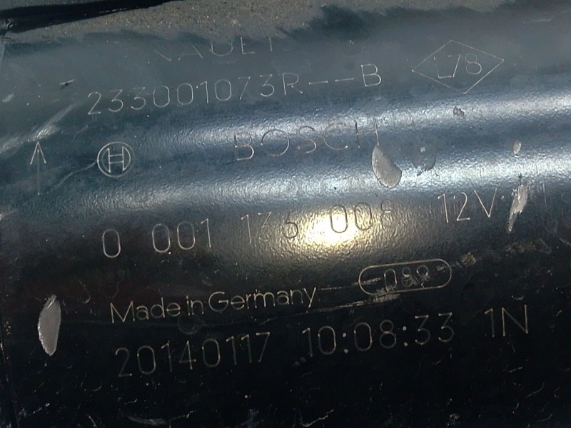 Recambio de motor arranque para renault clio iv (bh_) 1.5 dci 90 referencia OEM IAM 233001073R  
