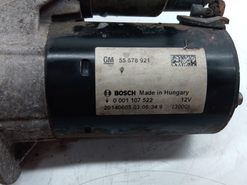 Recambio de motor arranque para opel astra j (p10) 1.4 lpg (68) referencia OEM IAM   