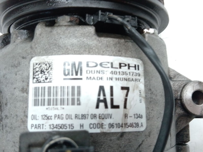 Recambio de compresor aire acondicionado para opel astra j (p10) 1.4 lpg (68) referencia OEM IAM   