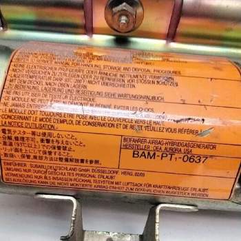 Recambio de airbag delantero derecho para subaru impreza g11 (gd/gg) 2.0 cat referencia OEM IAM UFL0E006056  124846