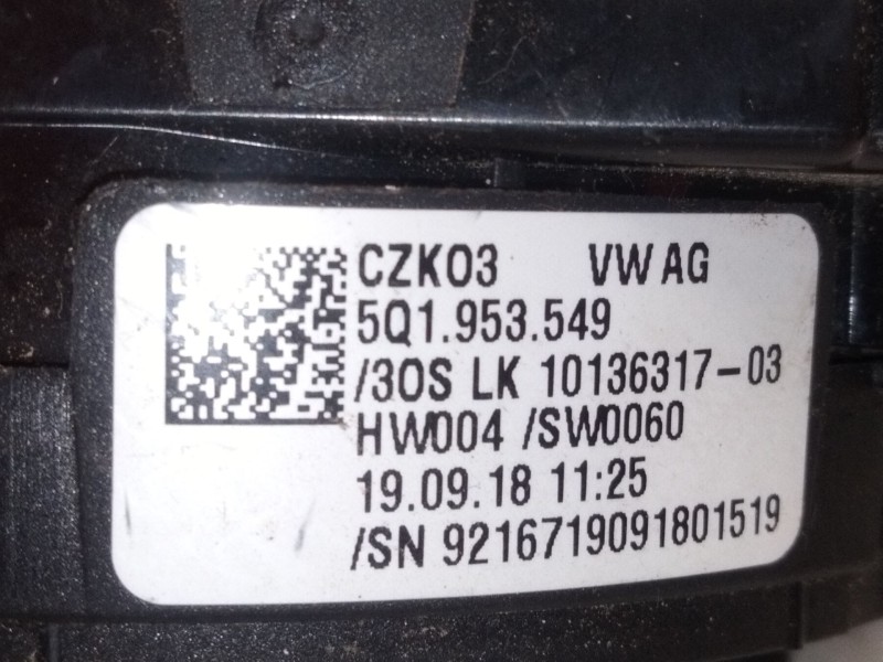 Recambio de anillo airbag para audi q2 (gab, gag) 1.0 tfsi referencia OEM IAM 5Q1953549  