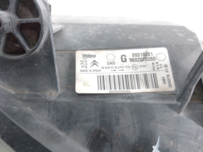 Recambio de faro izquierdo para peugeot partner furgoneta/monovolumen 1.6 bluehdi 100 referencia OEM IAM   