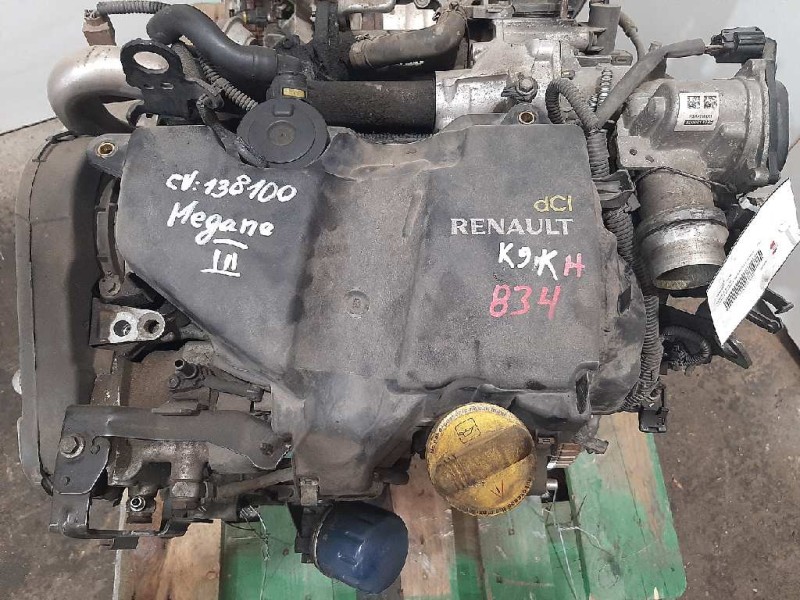 Recambio de despiece motor para renault megane iii berlina 5 p expression referencia OEM IAM K9KH834  