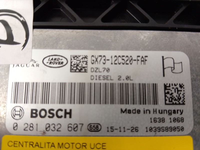 Recambio de centralita motor uce para land rover discovery sport (l550) 2.0 d 4x4 referencia OEM IAM   