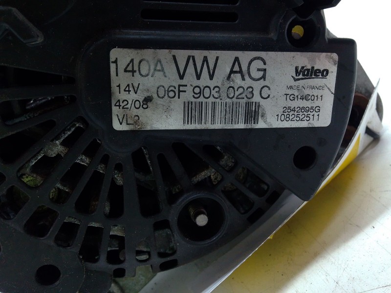 Recambio de alternador para audi a3 (8p1) 2.0 tdi referencia OEM IAM 06F903023C  