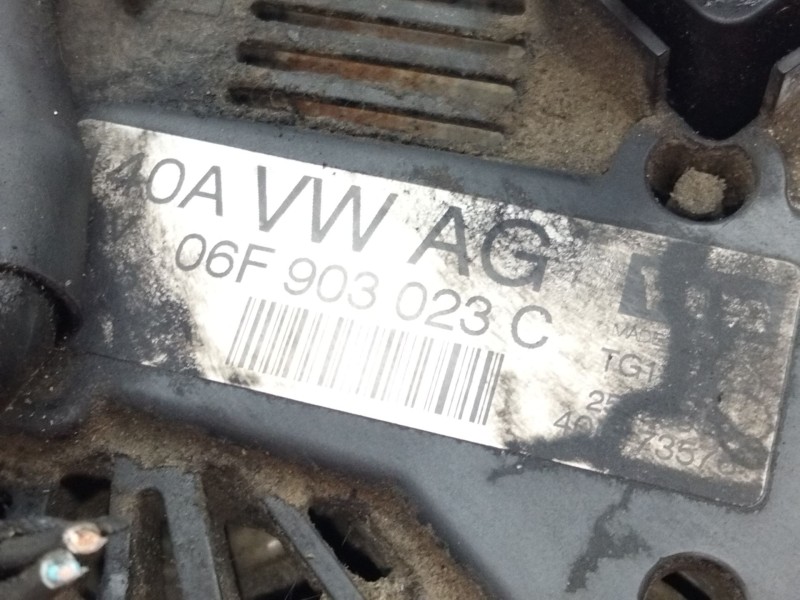 Recambio de alternador para volkswagen golf v (1k1) 2.0 tdi referencia OEM IAM 06F903023C  