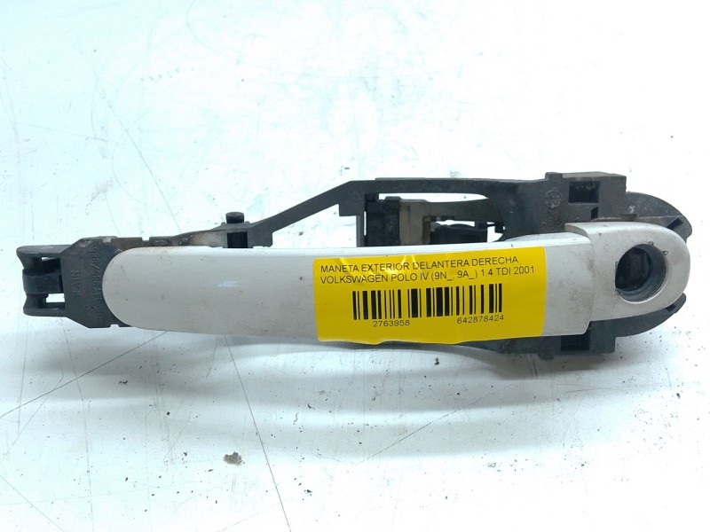 Recambio de maneta exterior delantera derecha para volkswagen polo iv (9n_, 9a_) 1.4 tdi referencia OEM IAM 3B0837885  