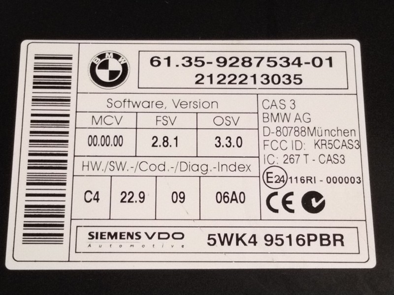 Recambio de modulo electronico para bmw x5 (e70) xdrive 30 d referencia OEM IAM 9287534  
