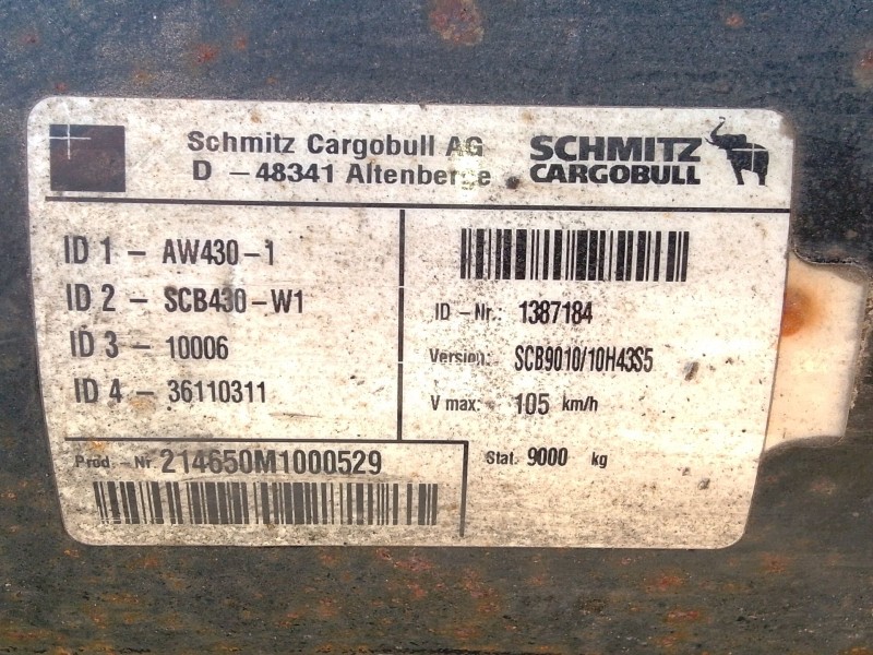 Recambio de eje remolque para schmitz scs 24/l-13.62 eb referencia OEM IAM   
