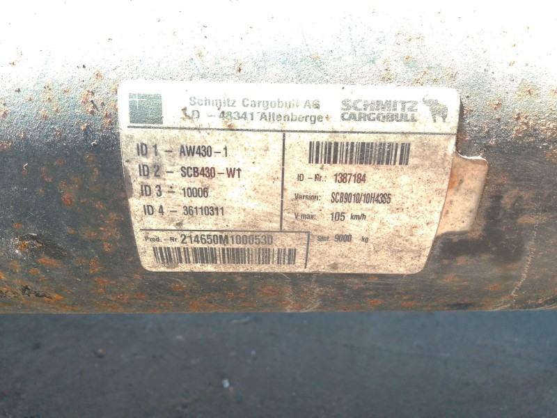 Recambio de eje remolque para schmitz scs 24/l-13.62 eb referencia OEM IAM SCB901010  