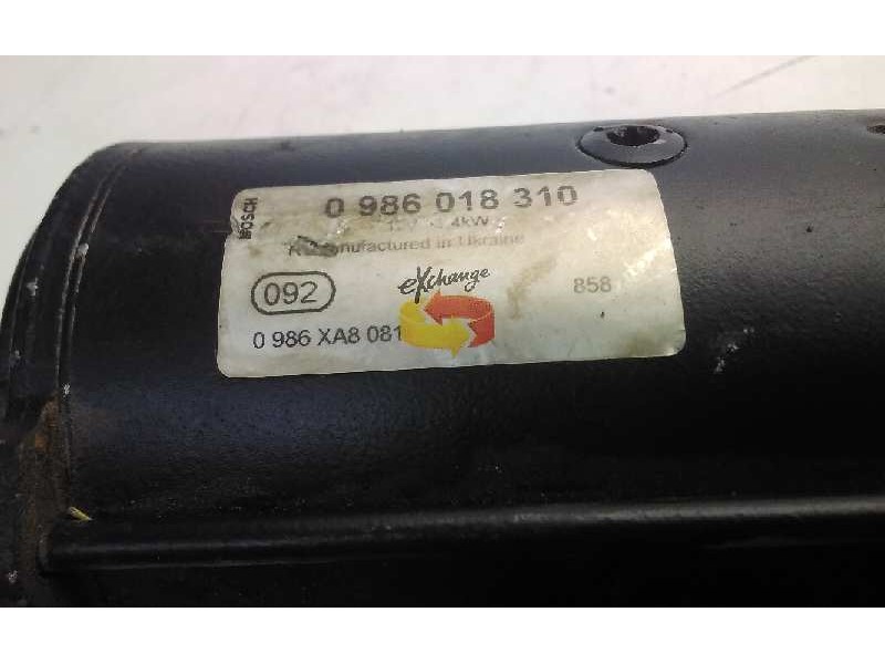 Recambio de motor arranque para citroën berlingo referencia OEM IAM 0986018310  