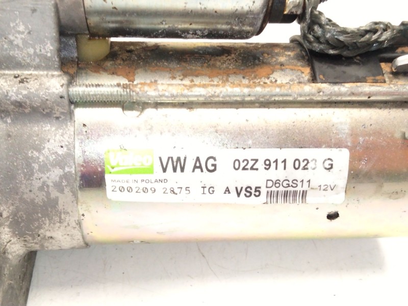 Recambio de motor arranque para volkswagen scirocco iii (137, 138) 1.4 tsi referencia OEM IAM 02Z911023G  