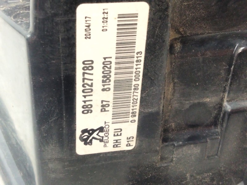 Recambio de piloto trasero derecho porton para peugeot 5008 ii (mc_, mj_, mr_, m4_) 1.6 bluehdi 120 referencia OEM IAM 981102778