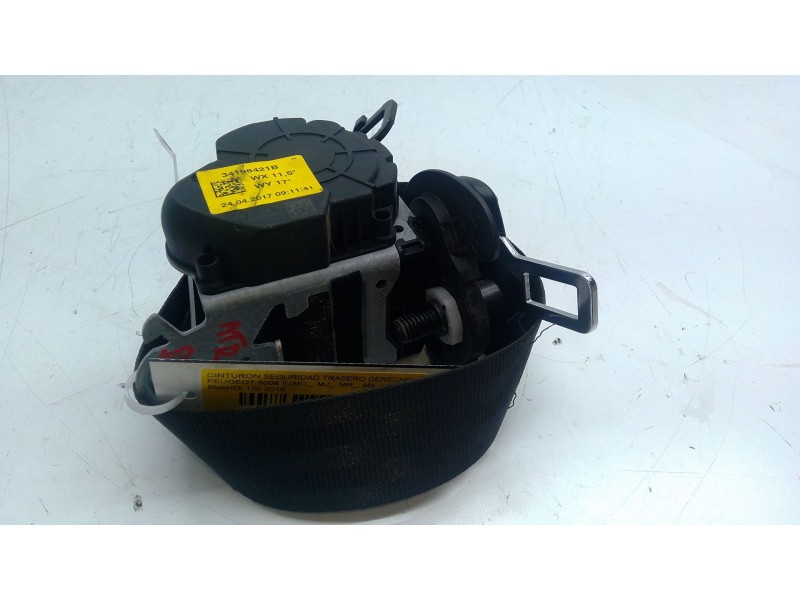 Recambio de cinturon seguridad trasero derecho para peugeot 5008 ii (mc_, mj_, mr_, m4_) 1.6 bluehdi 120 referencia OEM IAM 3419