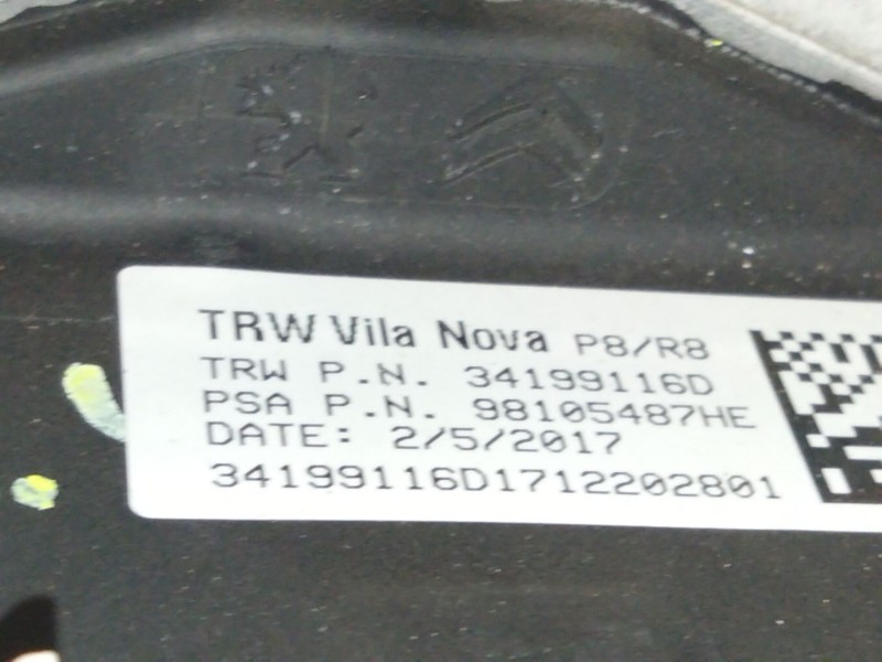 Recambio de volante para peugeot 5008 ii (mc_, mj_, mr_, m4_) 1.6 bluehdi 120 referencia OEM IAM 98105487  