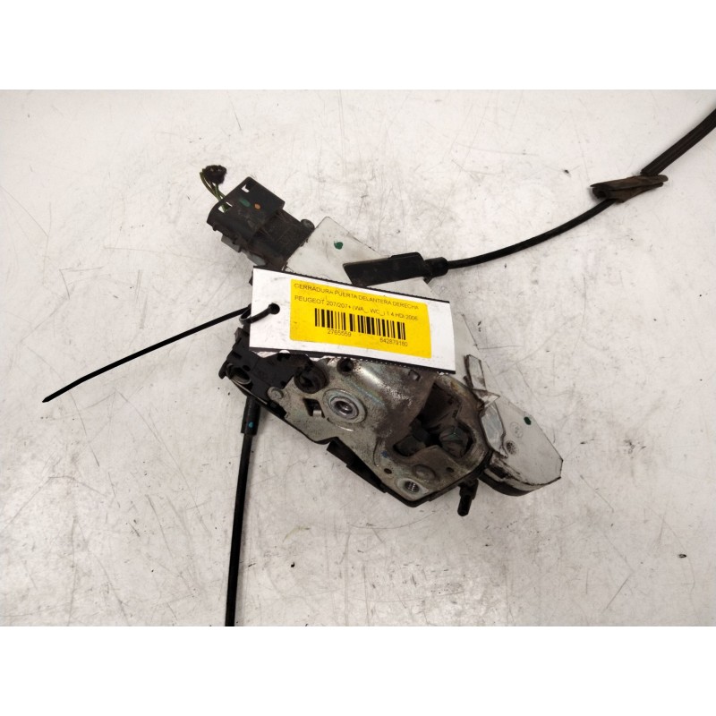 Recambio de cerradura puerta delantera derecha para peugeot 207/207+ (wa_, wc_) 1.4 hdi referencia OEM IAM   