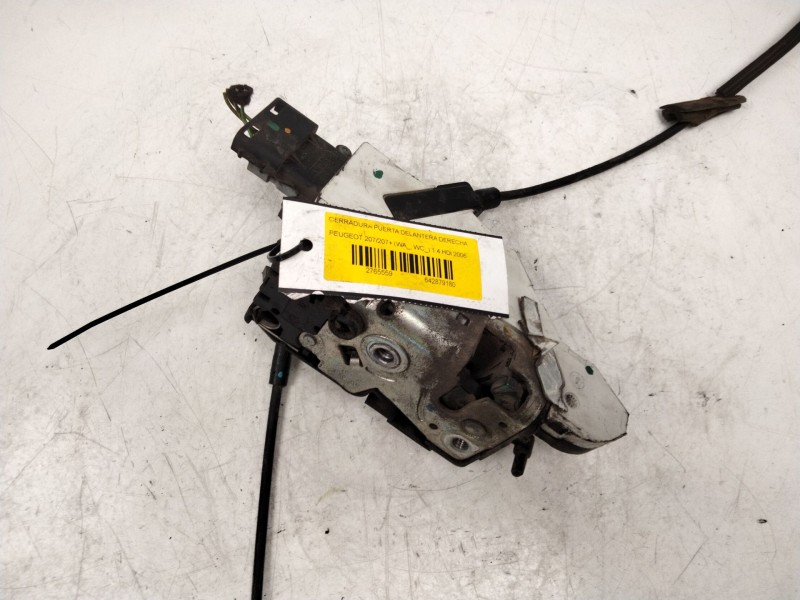 Recambio de cerradura puerta delantera derecha para peugeot 207/207+ (wa_, wc_) 1.4 hdi referencia OEM IAM   