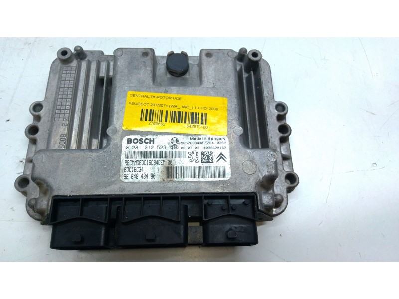 Recambio de centralita motor uce para peugeot 207/207+ (wa_, wc_) 1.4 hdi referencia OEM IAM 9664843480  