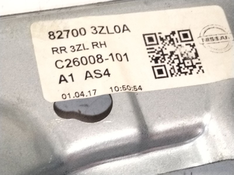 Recambio de elevalunas trasero derecho para nissan pulsar hatchback (c13) 1.2 dig-t referencia OEM IAM 827003ZL0A  