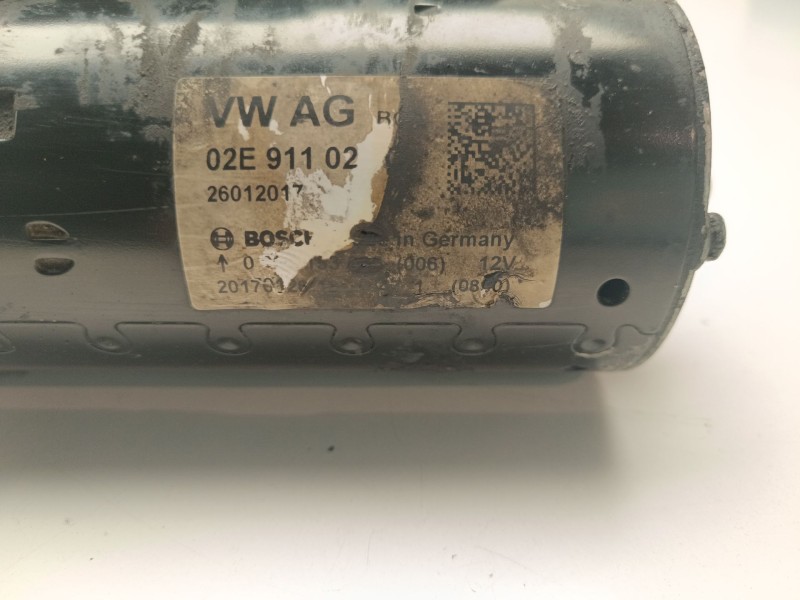 Recambio de motor arranque para audi q3 (8ug) 2.0 16v tdi referencia OEM IAM 02E91102  
